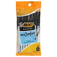 Bic Black Ultra Roundstic - 8 Count - Image 1