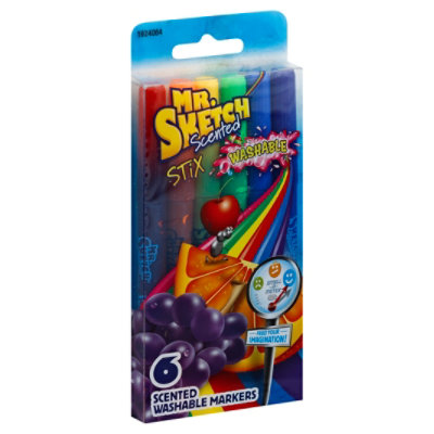 New Mr Sketch Wshbl Stix - 6 Count