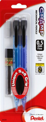 Pentel Champ Mechanical Pencil Auto Value Pack 0.5 mm - 2 Count  - Image 2