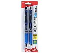Pentel Pen Energel Blue Retractable - 2 Count