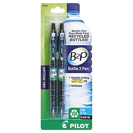 Pilot B2p Pen Gel Fine Black - 2 Count - Image 1
