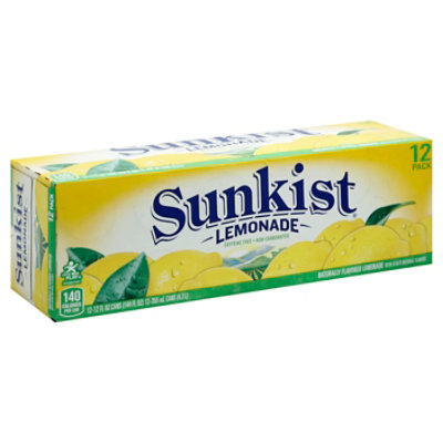 Sunkist Lemonade Caffeine Free Non-Carbonated - 12-12 Fl. Oz.