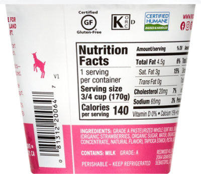 Redwood Hill Farm Goat Milk Strawberry Yogurt - 6 Oz - Image 6