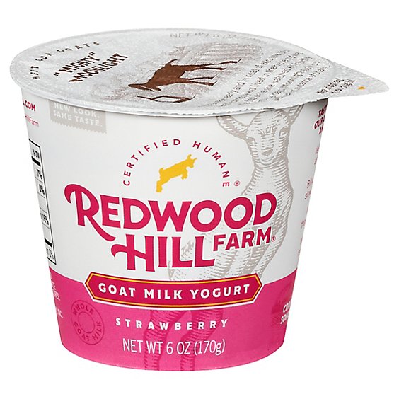 Redwood Hill Farm Goat Milk Strawberry Yogurt - 6 Oz