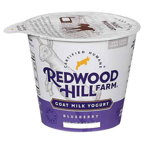 Redwood Hill Farm Yogurt Goat Milk Bluebry - 6 Oz
