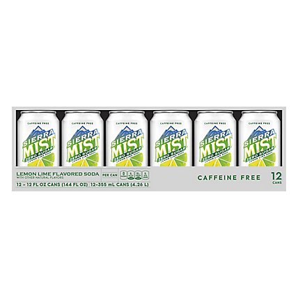 Sierra Mist Diet Soda Twst Caffeine Free Lemon Lime - 12-12 Fl. Oz. - Image 3