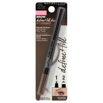 Maybelline Eyestudio Brow Define+Fill Duo Soft Brown 255 - Each