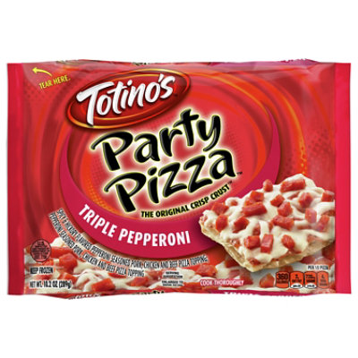 Totinos Party Pizza Pepperoni Triple Frozen - 10.2 Oz