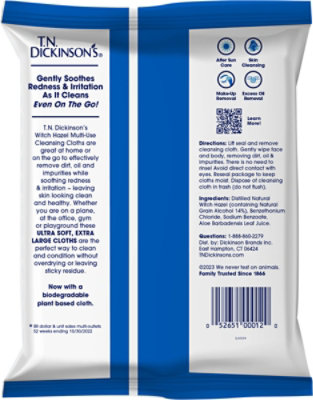 Dickinsons Cleansing Cloths Witch Hazel - 25 Count - Image 4
