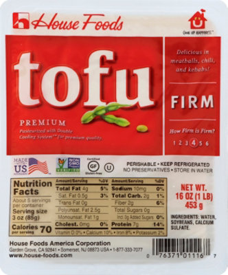 House Premium Tofu Firm 16 Oz Randalls