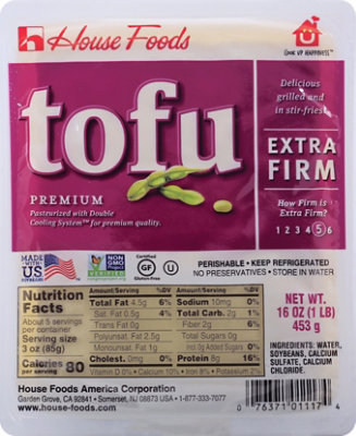 House Foods Premium Tofu Extra Firm - 16 Oz - Image 2