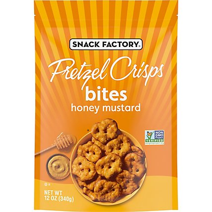 Snack Factory Pretzel Crisps Bites Honey Mustard - 12 Oz - Image 2