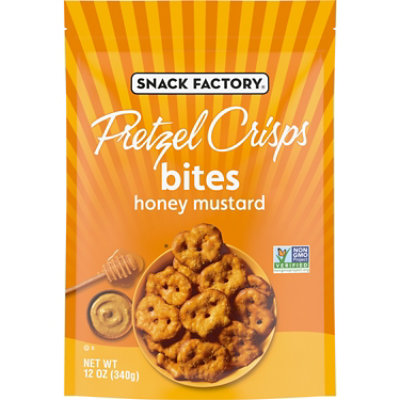 Snack Factory Pretzel Crisps Bites Honey Mustard - 12 Oz