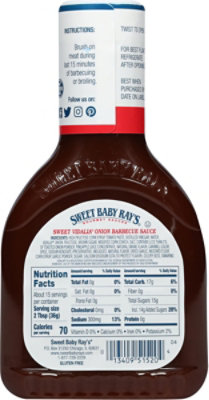 Sweet Baby Rays Sauce Barbecue Sweet Vidalia Onion - 18 Oz - Image 5