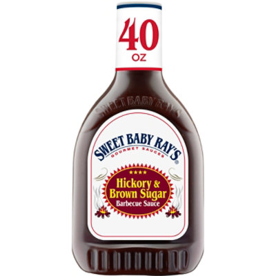 Sweet Baby Rays Sauce Barbecue Hickory & Brown Sugar Squeezable - 40 Oz