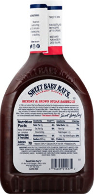 Sweet Baby Rays Sauce Barbecue Hickory & Brown Sugar Squeezable - 40 Oz - Image 5