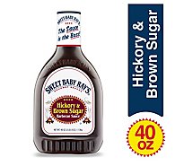 Sweet Baby Rays Sauce Barbecue Hickory & Brown Sugar Squeezable - 40 Oz
