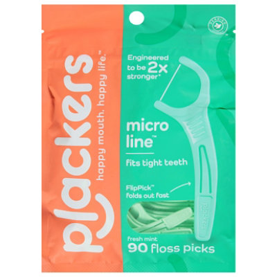 Plackers Micro Mint Flossers - 90 Count - Image 3