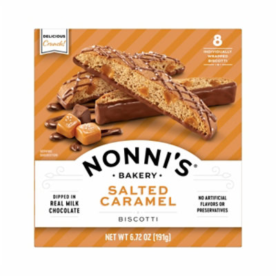 Nonni's Biscotti Salted Caramel 8 Count - 6.72 Oz