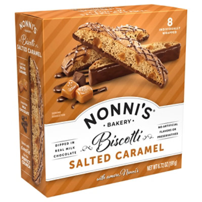 Nonni's Biscotti Salted Caramel 8 Count - 6.72 Oz - Image 2