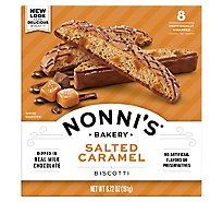 Nonnis Biscotti Salted Caramel 8 Count - 6.72 Oz