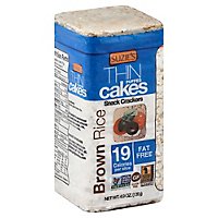 Suzies Crackers Puffed Cakes Thin Brown Rice - 4.9 Oz - Image 1