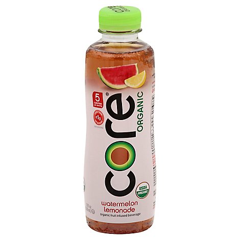 core Organic Fruit Infused Beverage Watermelon Lemonade - 18 Fl. Oz.
