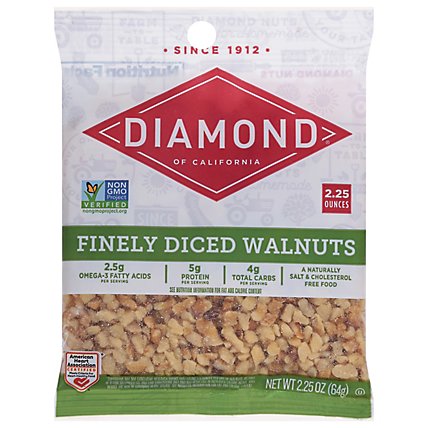 Diamond of California Nut Toppings 100% Walnuts - 2.25 Oz - Image 2