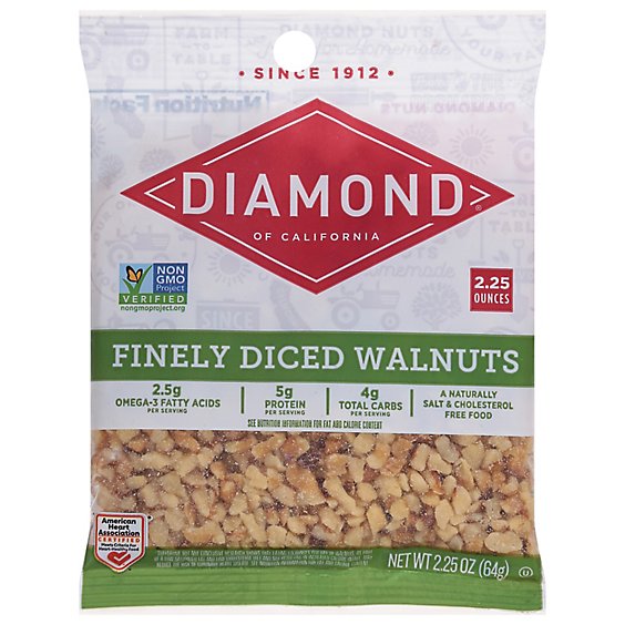 Diamond of California Nut Toppings 100% Walnuts - 2.25 Oz