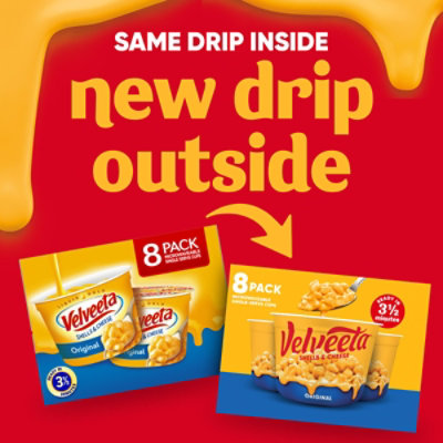 Velveeta Shells & Cheese Original Microwaveable Pasta & Cheese Sauce Cups - 8-2.39 Oz - Image 2