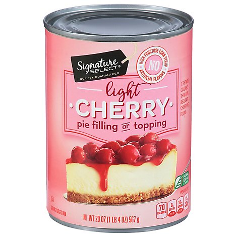 Signature SELECT Pie Filling Or Topping Cherry Light - 20 Oz