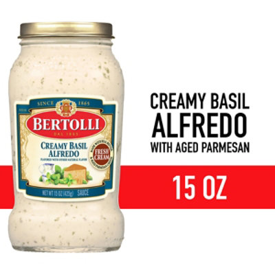 Bertolli Creamy Basil Alfredo Sauce With Aged Parmesan Cheese - 15 Oz - Image 1