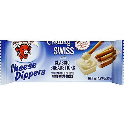 The Laughing Cow Creamy Swiss Cheese Dippers & Classic Breadsticks - 5-1.23 Oz. - Image 2