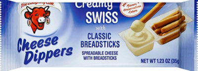 The Laughing Cow Creamy Swiss Cheese Dippers & Classic Breadsticks - 5-1.23 Oz. - Image 2