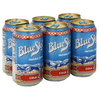 Blue Sky Natural Soda Cola - 6-12 Fl. Oz.