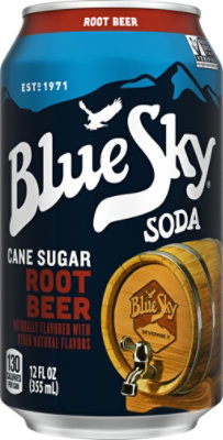 Blue Sky Natural Soda Root Beer - 6-12 Fl. Oz. - Image 2