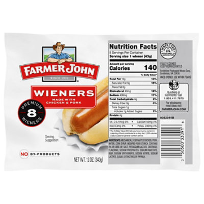 Farmer John Meat Wieners - 12 Oz
