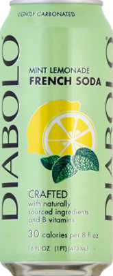 Diabolo Soda Mint Lemonade Natural - 16 Fl. Oz. - Image 2