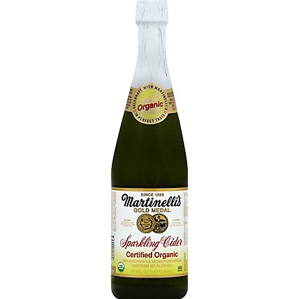 Martinellis Juice Gold Medal Organic Sparkling Cider - 25.4 Fl. Oz. - Image 2