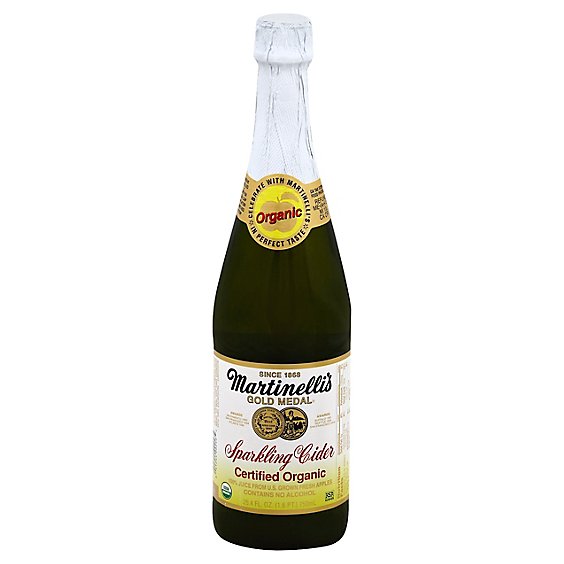 Martinellis Juice Gold Medal Organic Sparkling Cider - 25.4 Fl. Oz.