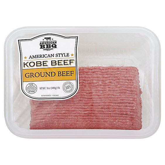 American BBQ Co American Style Kobe Beef Ground Beef - 16 Oz