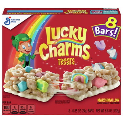 Lucky Charms Treats Bar With Marshmallow - 8-0.85 Oz
