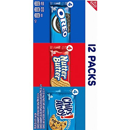 NABISCO Oreo Nutter Butter Chips Ahoy! Cookies Snack Packs - 12-1 Oz - Image 6