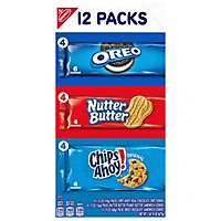 NABISCO Oreo Nutter Butter Chips Ahoy! Cookies Snack Packs - 12-1 Oz - Image 2
