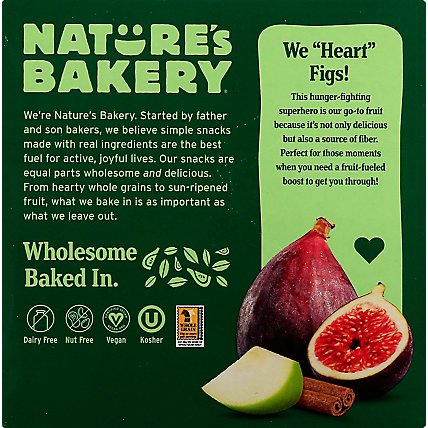 Natures Bakery Fig Bar Stone Ground Whole Wheat Apple Cinnamon - 6-2 Oz - Image 6