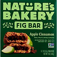 Natures Bakery Fig Bar Stone Ground Whole Wheat Apple Cinnamon - 6-2 Oz - Image 2