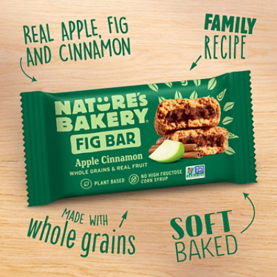 Natures Bakery Fig Bar Stone Ground Whole Wheat Apple Cinnamon - 6-2 Oz - Image 4