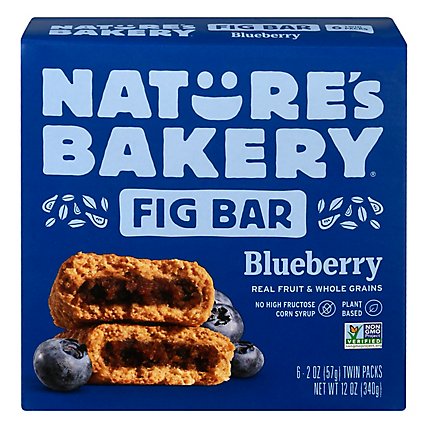 Natures Bakery Fig Bar Stone Ground Whole Wheat Blueberry - 6-2 Oz - Image 3