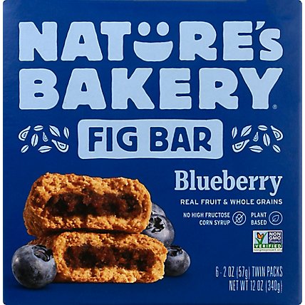 Natures Bakery Fig Bar Stone Ground Whole Wheat Blueberry - 6-2 Oz - Image 2