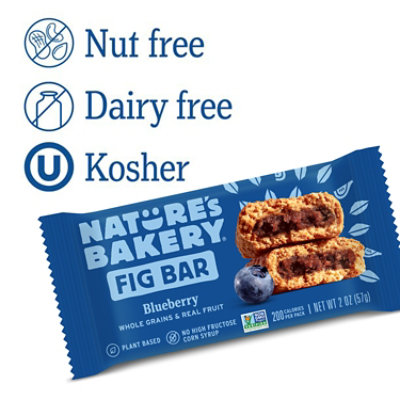 Natures Bakery Fig Bar Stone Ground Whole Wheat Blueberry - 6-2 Oz - Image 5